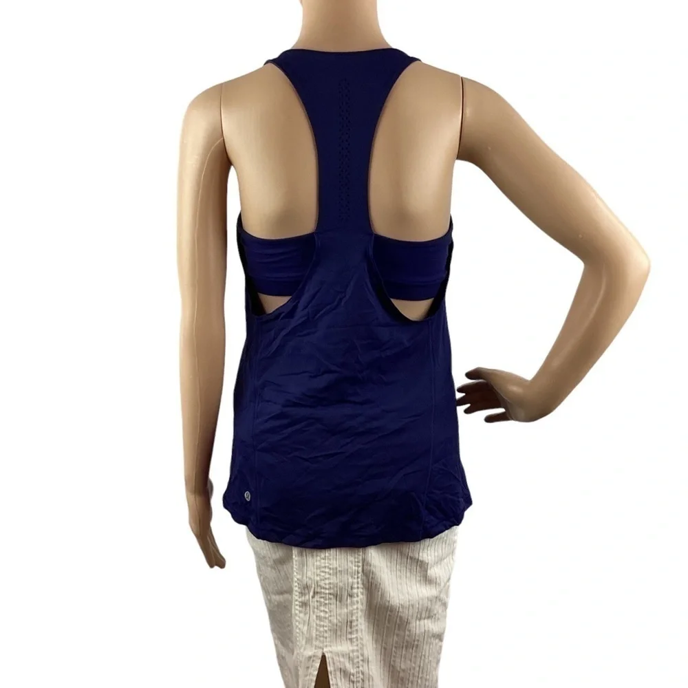Lululemon Hit it Tank Top Size 8 Hero Blue
